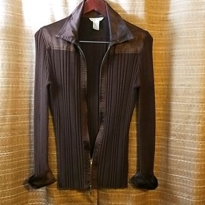 Cabi zip front sweater